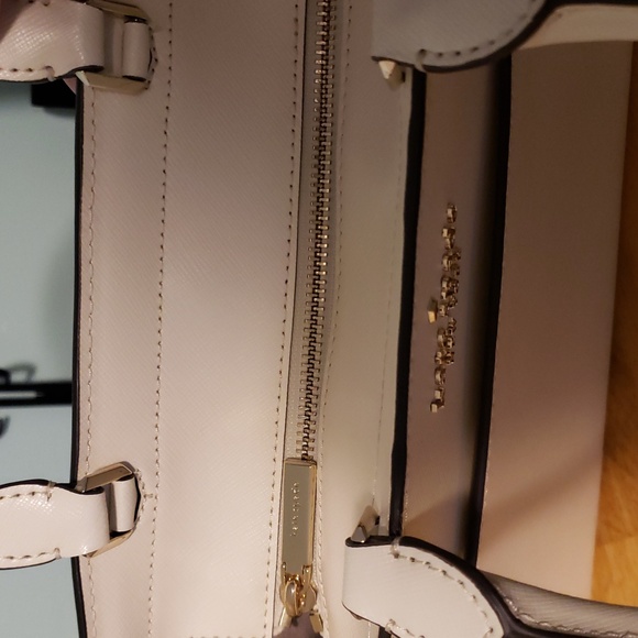 Kate Spade Staci Medium Satchel NWOTs 11" W X 9" H Saffiano Leather Ivory - Picture 11 of 14